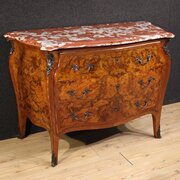 Lombard Inlaid Dresser In Louis XV Style 