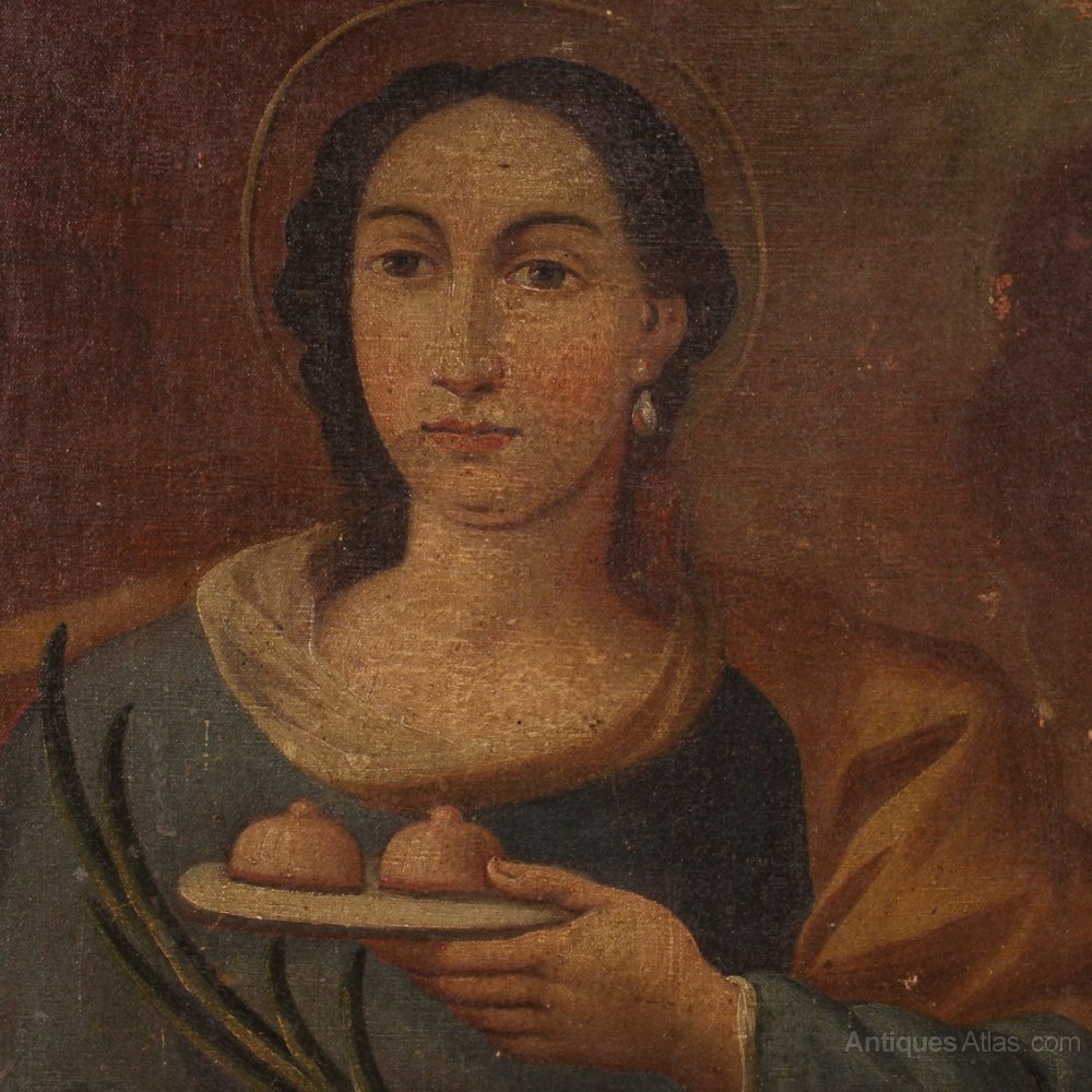 Antiques Atlas Martyrdom Of Saint Agatha From The 18th Century