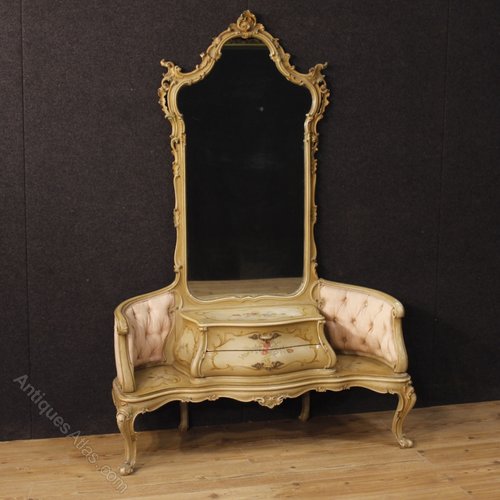 Antiques Atlas Painted And Lacquered Venetian Cheval Mirror