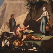 Painting Landscape Pastoral Scene 18th Century