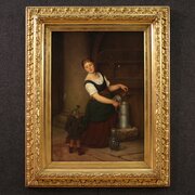 Painting Signed G. Spangerberg And Dated 1886