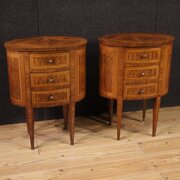 Pair Of 20th-century Italian Inlaid Bedside Tables