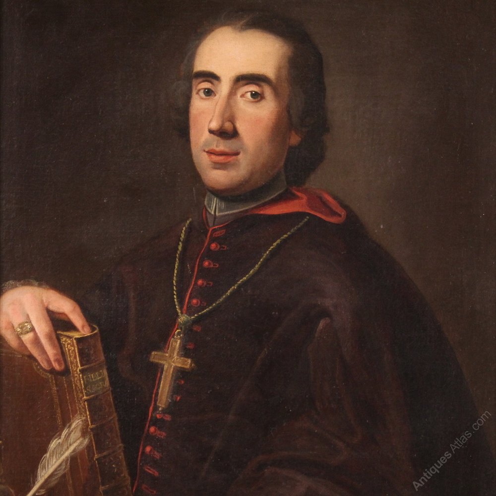 Antiques Atlas Portrait Of A Prelate From 17th Century