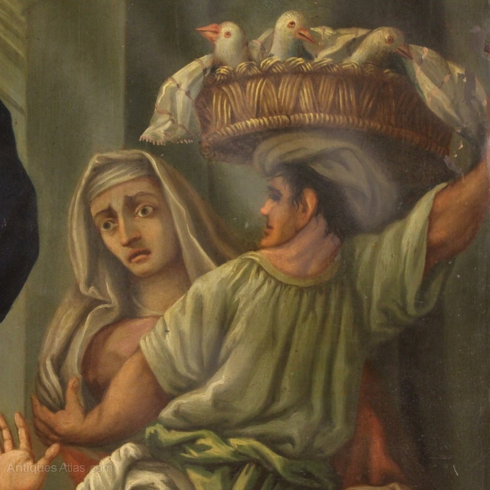 Antiques Atlas Religious Painting Oil On Copper From The 19th Cen