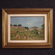 Signed Italian Landscape Painting 20th Century