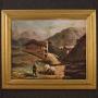 Signed Painting Landscape With Shepherd