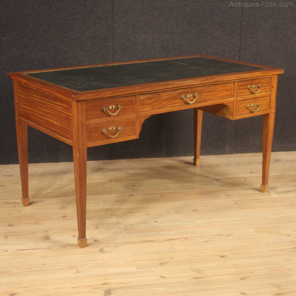 Writing Desk In Satin Wood, Rosewood, Maple Antiques Atlas