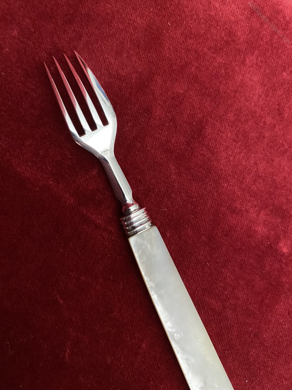 Antiques Atlas Victorian Silver Pastry Fork Birmingham 1844