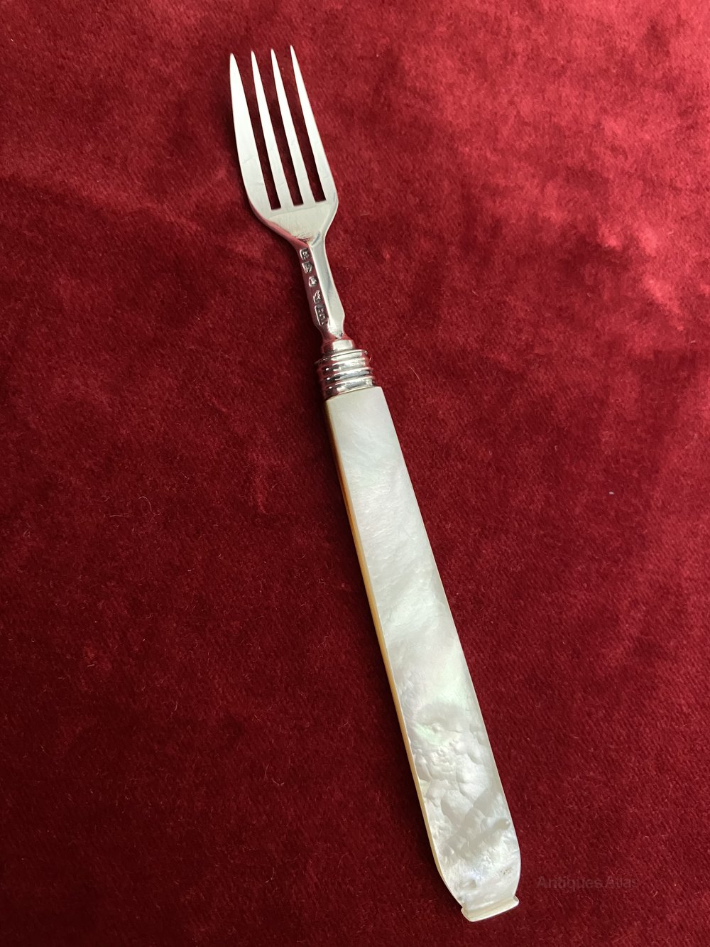 Antiques Atlas Victorian Silver Pastry Fork Birmingham 1844