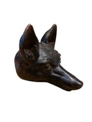 Antique Cast Iron Fox Head Doorstop