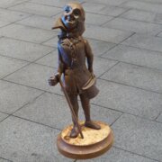 Antique Cast Iron Mr. Micawber Doorstop