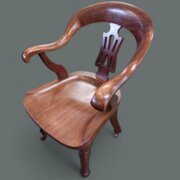Antique Mahogany Desk Chair