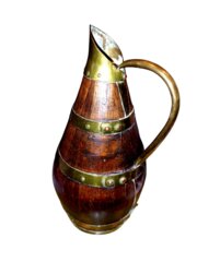 Antique Oak Coopered Cider Jug