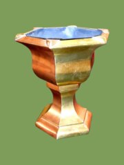 Antique Travelling Brass And Copper Font