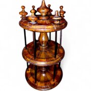 Antique Treen Cotton Reel Stand