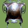 Arts and Crafts wrought iron and copper Firescreen