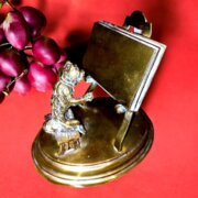 Charming Novelty Dog Victorian Brass Letter Rack