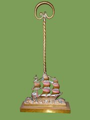 Mid-19th Century HMS Victory Brass Door Stop