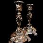 Open Twist Candlesticks Brass