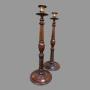 Open Twist Candlesticks Brass