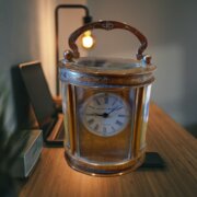 Quality Antique Miniature Oval Carriage Clock