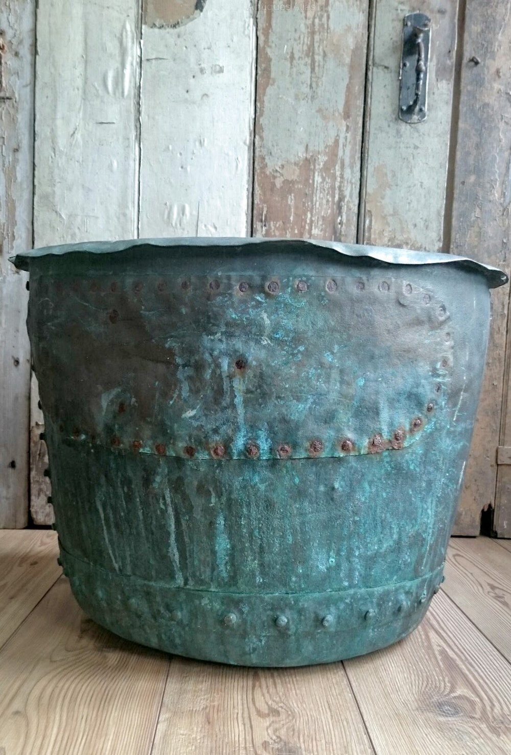Antiques Atlas Large Verdigris Copper