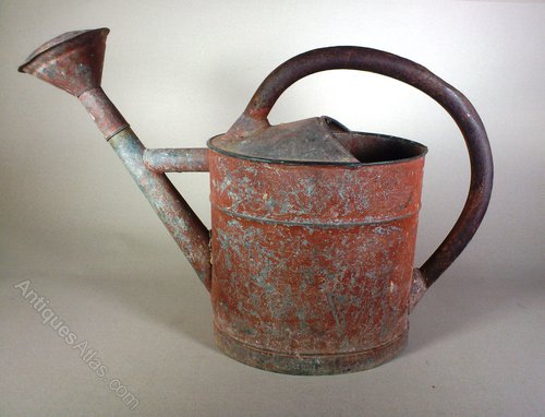 Antiques Atlas Red Painted Watering Can