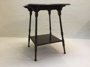 A Walnut Arts  Crafts Lamp Tab