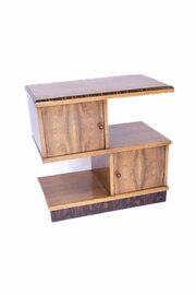 Art Deco Oak & Walnut Side Table 1930s