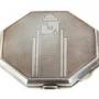 Art Deco Silver Octagonal Powder Compact