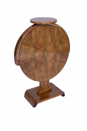 Art Deco Walnut Folding Lamp Table 1930s
