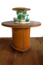 Art Deco Walnut Surprise Cocktail Table 1930s
