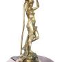 Cast Brass Classical Lady Table Lamp. Grand Tour Style
