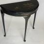 Chinoiserie  Decorated Demi Lune ConsoleTable