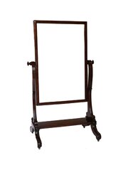  Early Victorian Mahogany Cheval Mirror