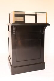 Edwardian Ebonised Shop Display Cabinet