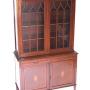 Edwardian Inlaid Mahogany Cabinet / Bookcase Maple & Co