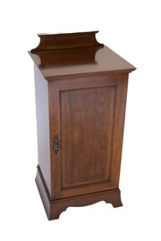 Edwardian Mahogany Inlaid Bedside Cupboard