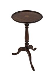 Edwardian inlaid Mah Wine Table
