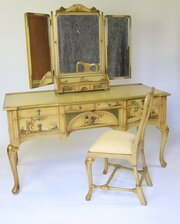 Fine Chinoiserie Decorated Dressing Table Circa 19