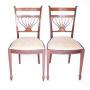 Fine Pair Edwardian inlaid  Mahogany  side Chairs