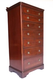 Late Victorian Mahogany 7 Drawer Chest