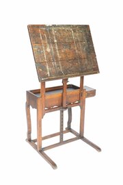 Late Victorian Oak Artist Table 