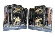 Pair Chinoiserie, Bureau & Cocktail Cabinets 1930s