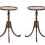 Pair Regency Mahogany inlaid Lamp Tables