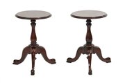 Pair W1V Period Rosewood Lamp Tables