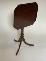 Regency Mahogany & Ebonised Inlay Tip Up Table