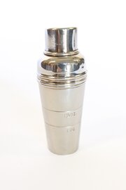 Silverplated Cocktail Stick Holder & Shot Measure 