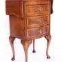 Small Burr walnut 3 drawer  drop leaf chest 1930s