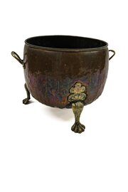  Victorian Copper Log Bin